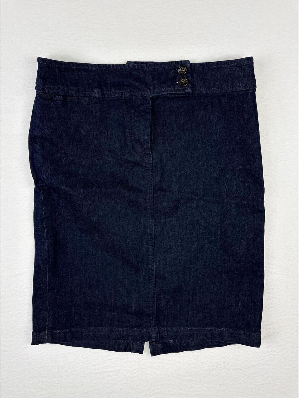 Talbots Dark Wash Denim Pencil Skirt Size 2